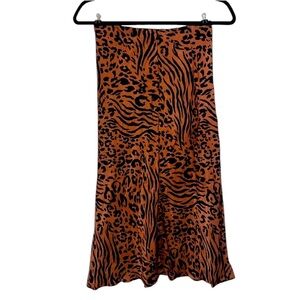 Forever 21 Animal Print‎ Midi skirt